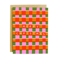 Plaid Merry Christmas Card - Classic Holiday Greeting Card