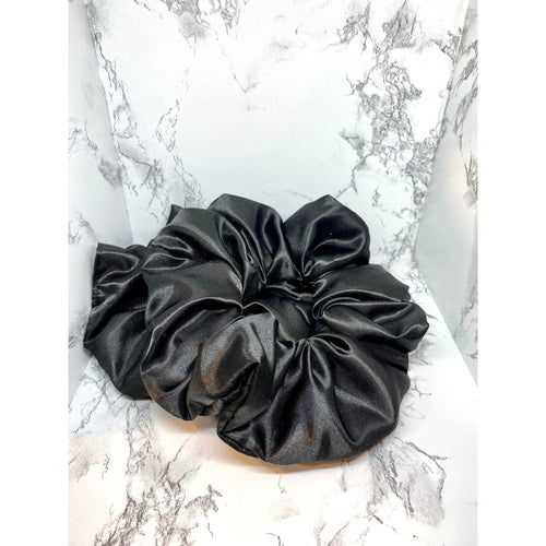 Black Silk Scrunchie