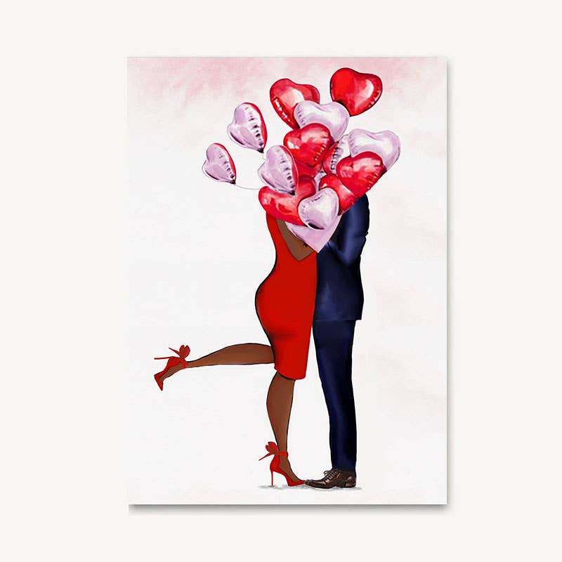 Heart Balloons Greeting Card