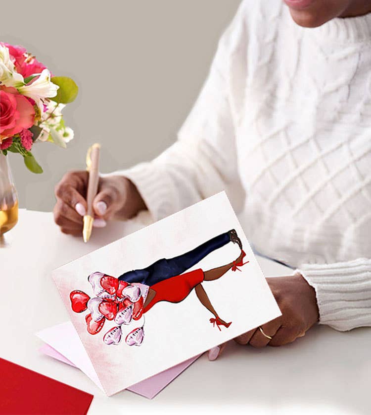 Heart Balloons Greeting Card