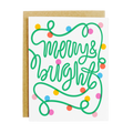 Merry and Bright Holiday Lights Card