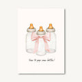 Pink Pop Some Bottles Greeting Card