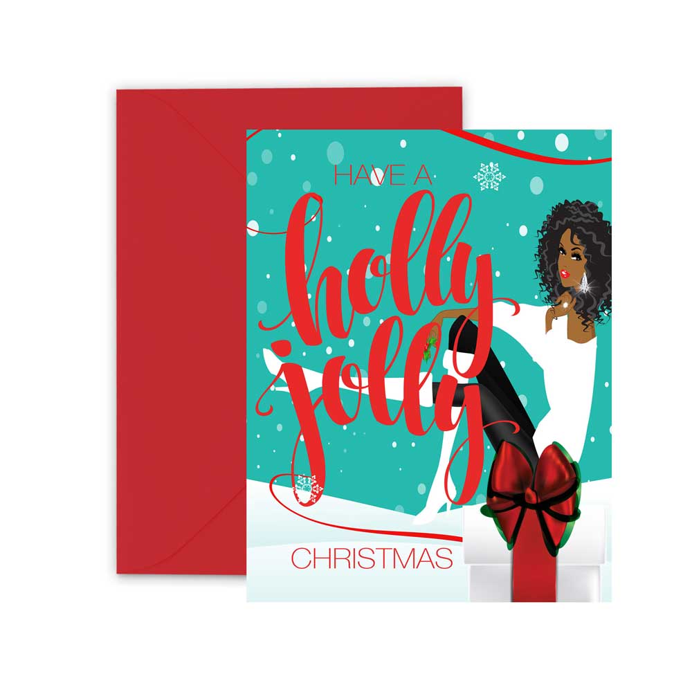 Holly Jolly Card