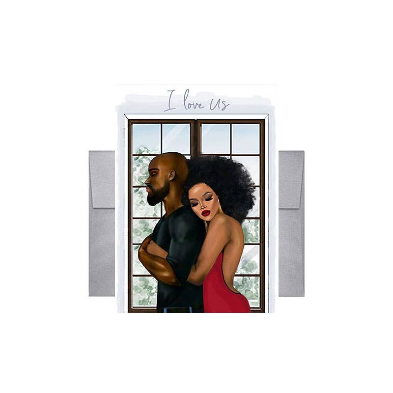 I Love Us Greeting Card
