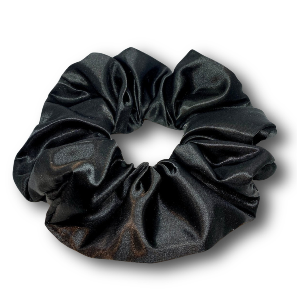 Black Silk Scrunchie
