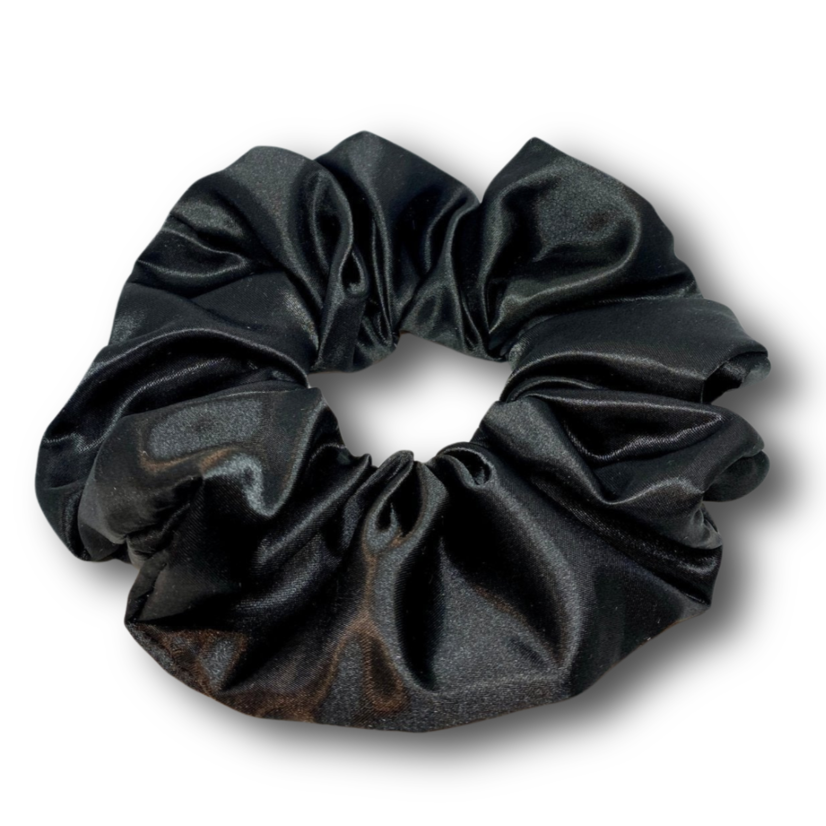 Black Silk Scrunchie