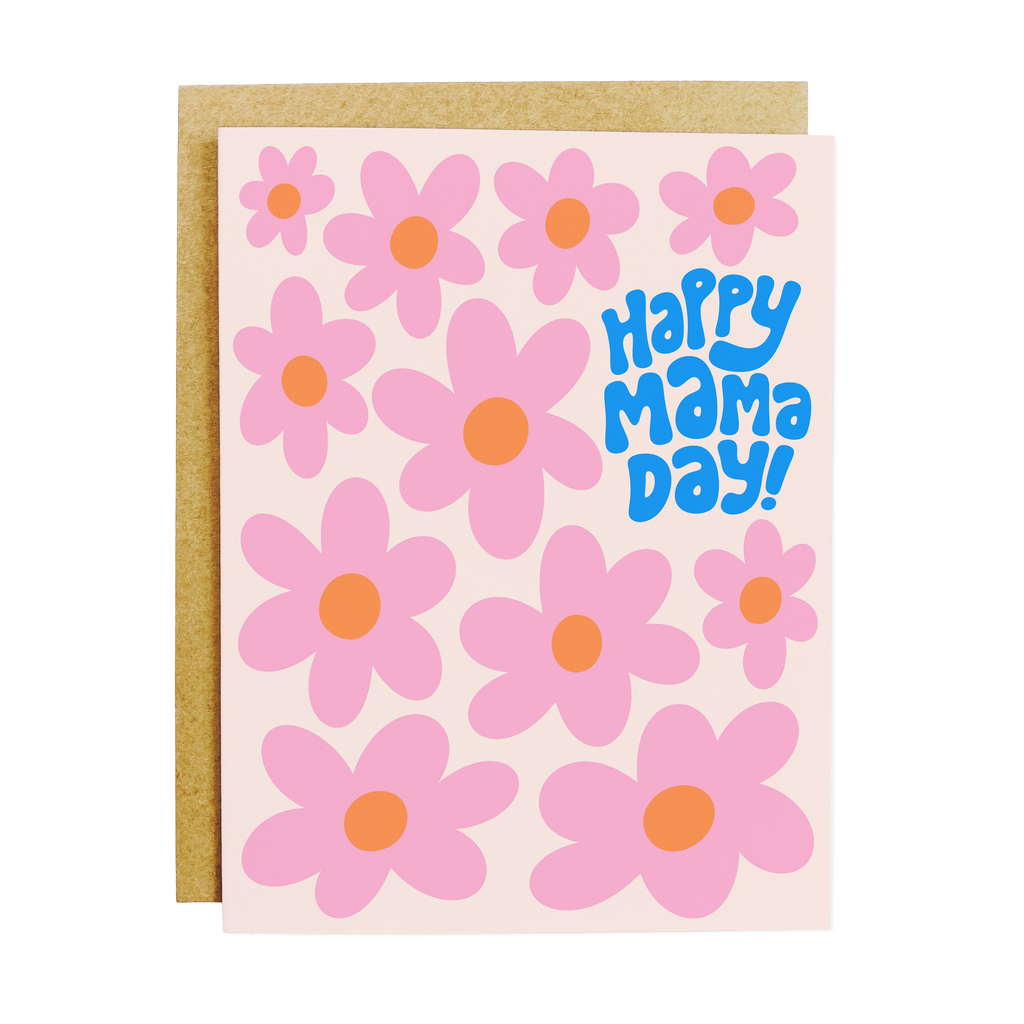 Happy Mama Day Flowers Card